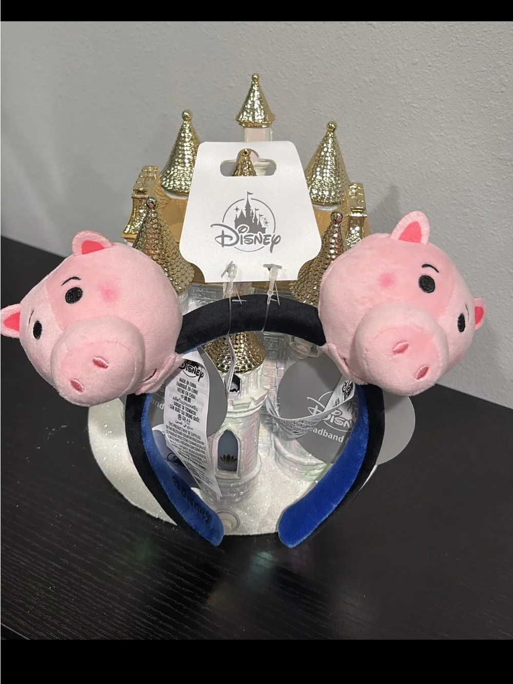 Disney Pink Plush Pig Ear Headband - NWT!!